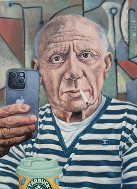 Guido Sieber: Selfie Monsieur P, 2024